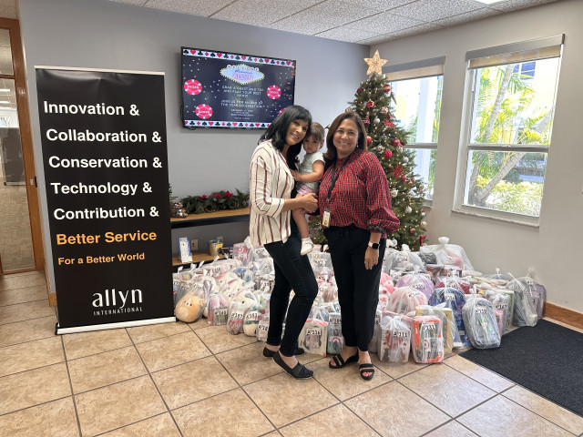 Always generous and giving, our friends at Allyn International have made this Christmas bright!